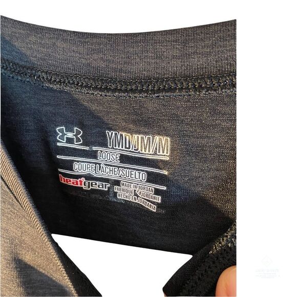 (🎣5 For $20) 
Under Armour Heat Gear T-Shirt Youth Medium Loose - Picture 3 of 3